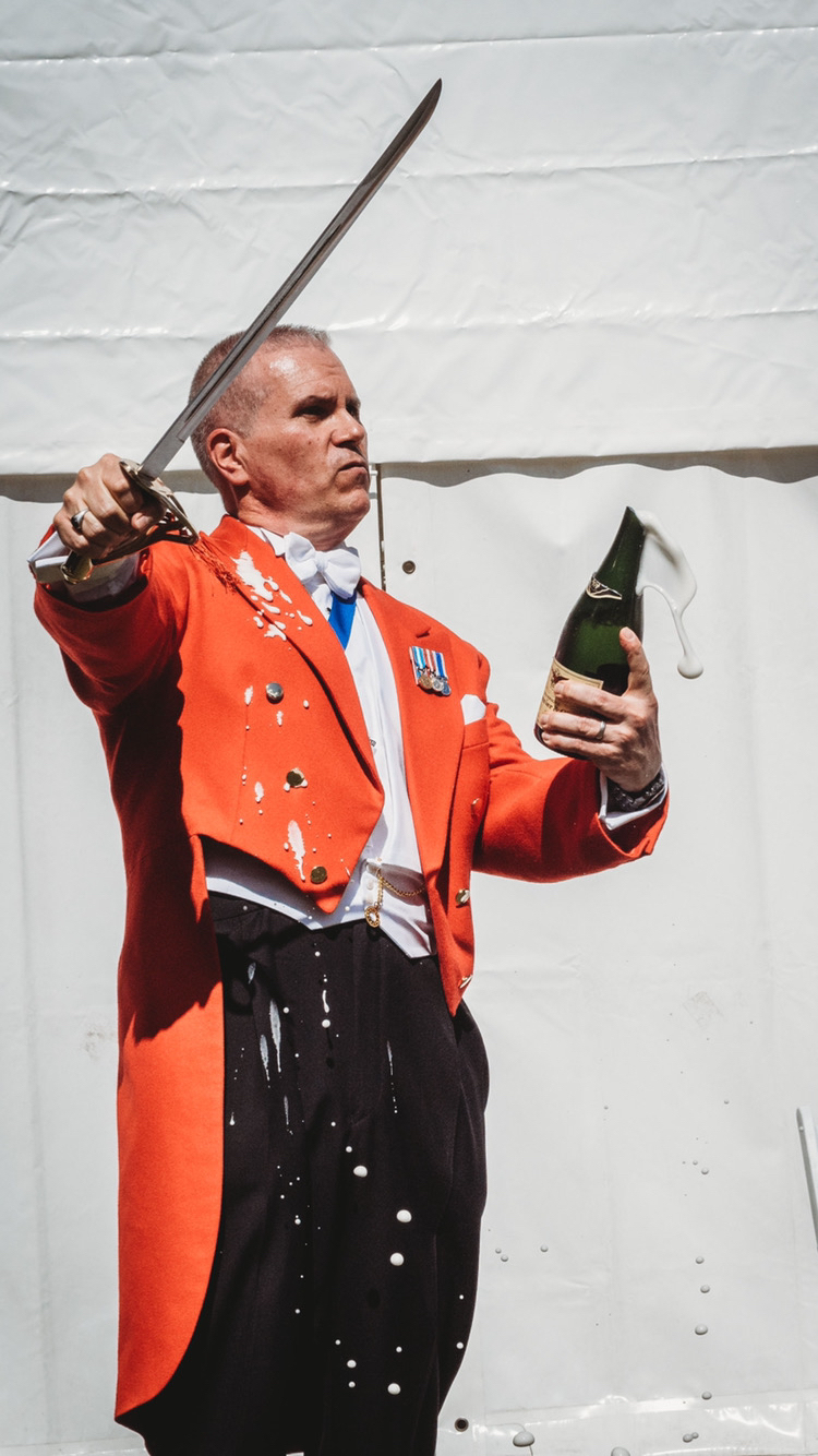 Hertfordshire Toastmaster Wedding Toastmaster #sabrage